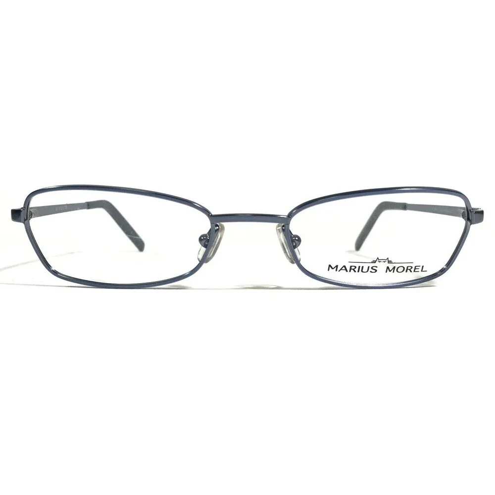 Morel T0B 5917 Eyeglasses Frames Blue Rectangular Cat Eye Full Rim 50-18-135